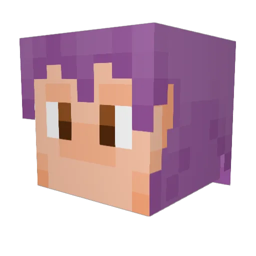 aobluetree Minecraft avatar head, 3D render