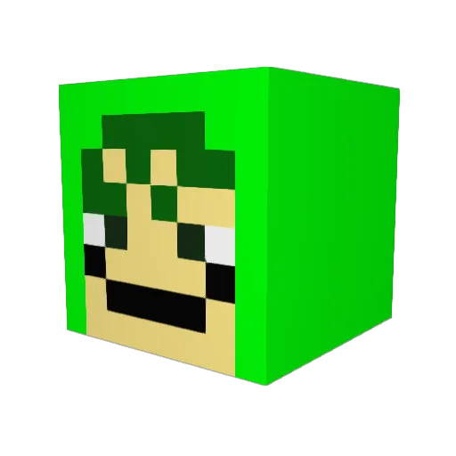 aocaco Minecraft avatar head, 3D render