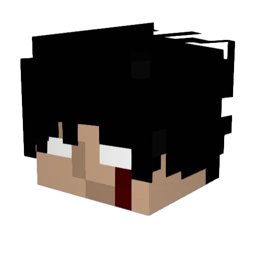 aocgs Minecraft avatar head, 3D render
