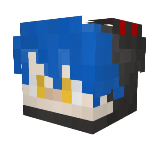 aodorooo Minecraft avatar head, 3D render