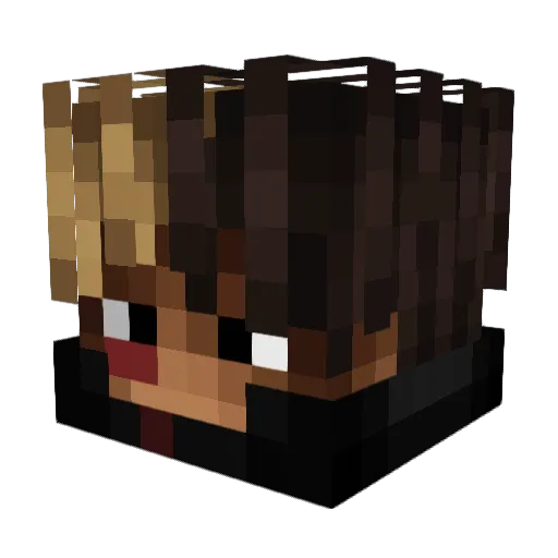 aogodin Minecraft avatar head, 3D render
