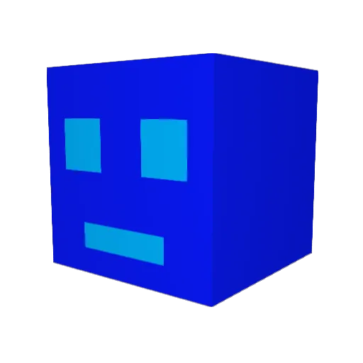 aohage Minecraft avatar head, 3D render