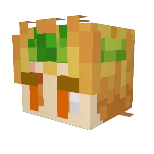 aoi05 Minecraft avatar head, 3D render