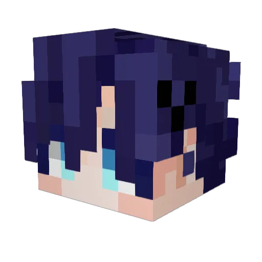 aoi412 Minecraft avatar head, 3D render