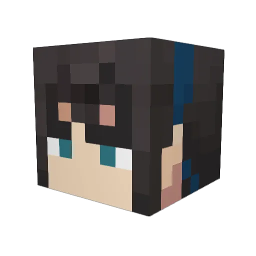 aoi429 Minecraft avatar head, 3D render