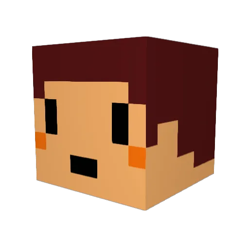 aoi61 Minecraft avatar head, 3D render