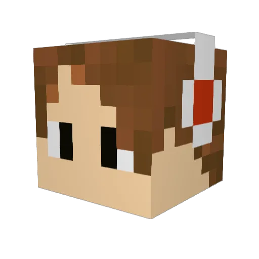 aoi77777 Minecraft avatar head, 3D render