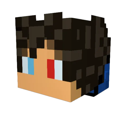 aoi_aoi Minecraft avatar head, 3D render