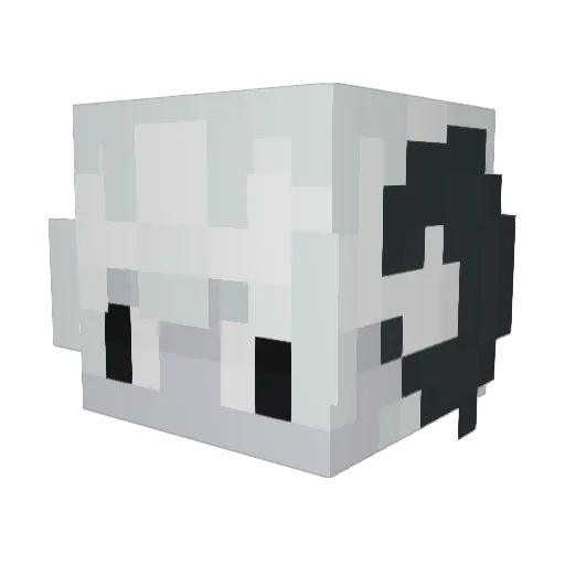 aoihoit Minecraft avatar head, 3D render