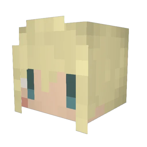 aoimk22 Minecraft avatar head, 3D render