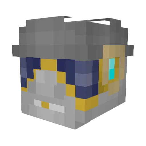 aoinene Minecraft avatar head, 3D render