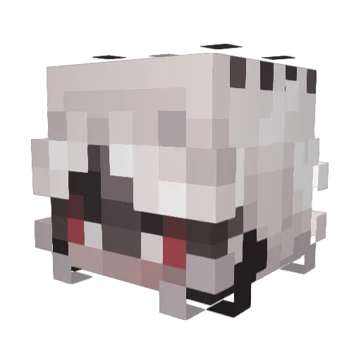 aoiyoruno Minecraft avatar head, 3D render