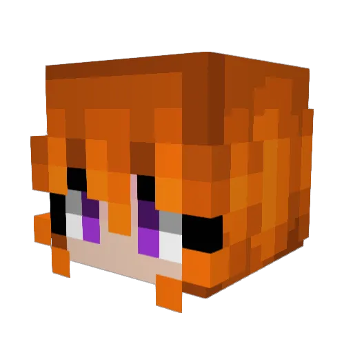 aolt Minecraft avatar head, 3D render