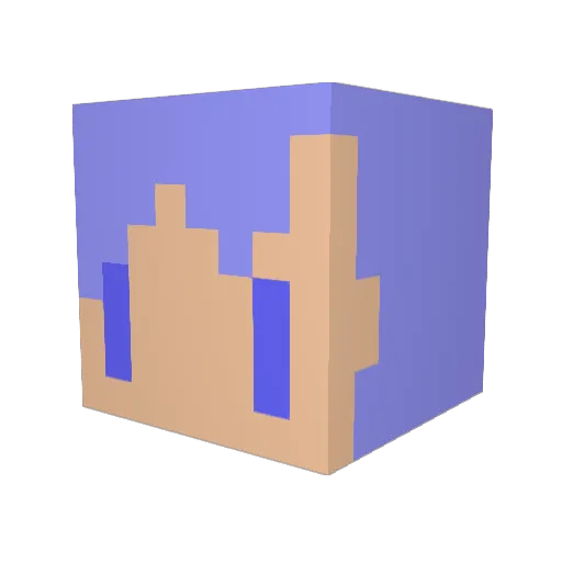 aomikanp38 Minecraft avatar head, 3D render