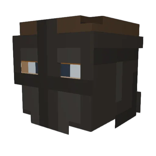 aopaa Minecraft avatar head, 3D render