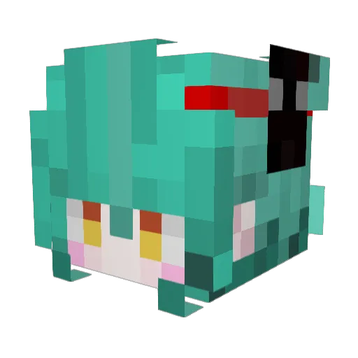 aorobo016 Minecraft avatar head, 3D render
