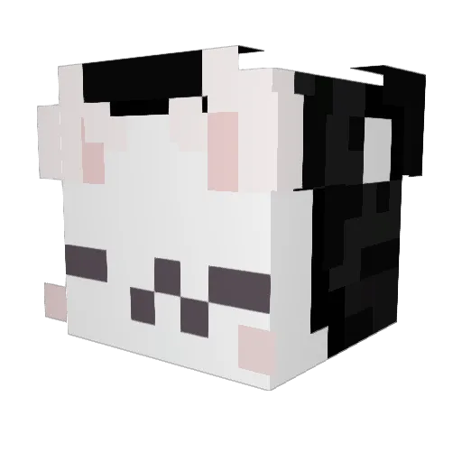 aotori Minecraft avatar head, 3D render