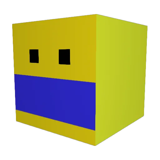 aotti_0318 Minecraft avatar head, 3D render