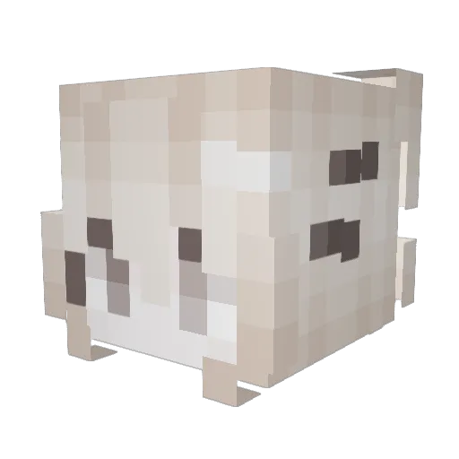 aovm Minecraft avatar head, 3D render