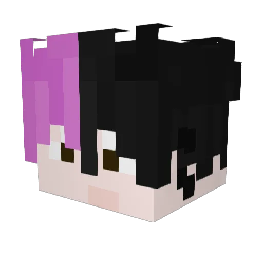 ap0pis Minecraft avatar head, 3D render