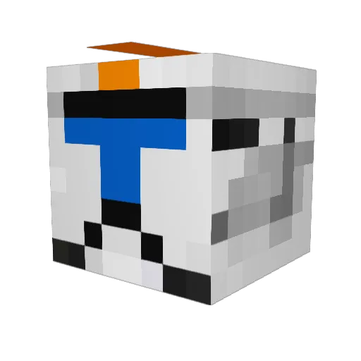 ap2020 Minecraft avatar head, 3D render