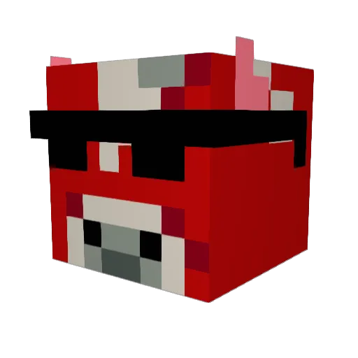 ap2609 Minecraft avatar head, 3D render