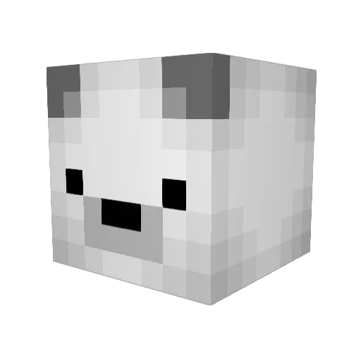apachhee Minecraft avatar head, 3D render