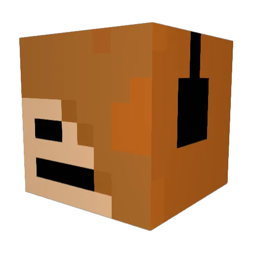 apan08 Minecraft avatar head, 3D render