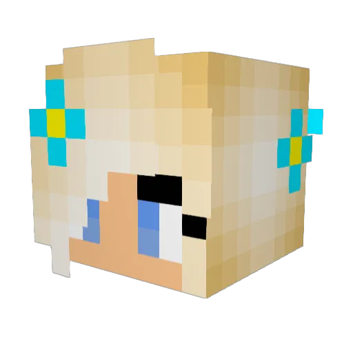 apan789978 Minecraft avatar head, 3D render