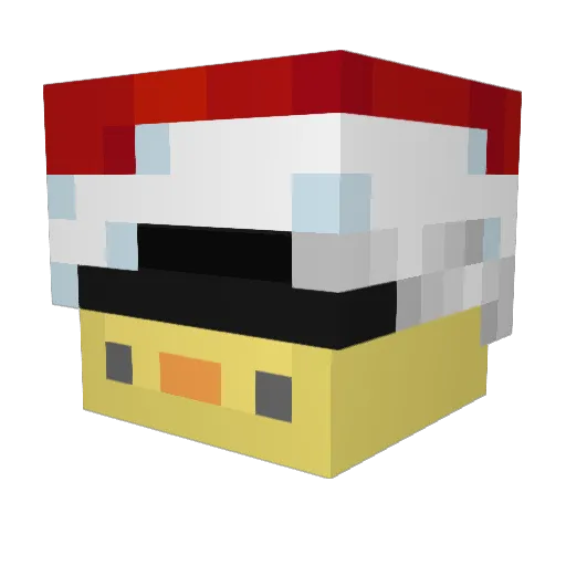 apchy Minecraft avatar head, 3D render