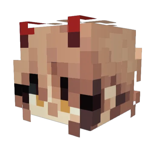 apcos Minecraft avatar head, 3D render