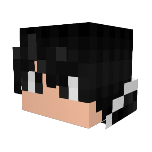 ape01 Minecraft avatar head, 3D render