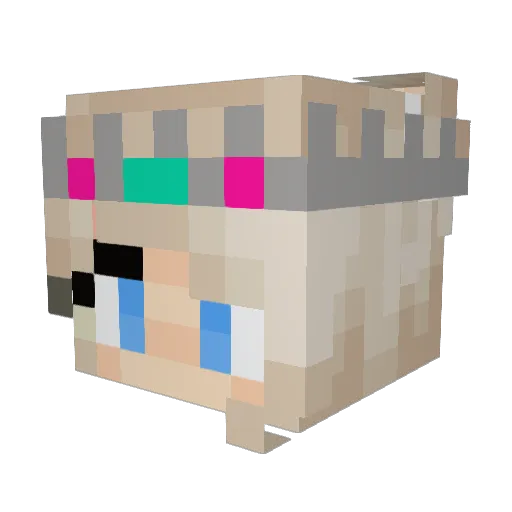 apedogz Minecraft avatar head, 3D render