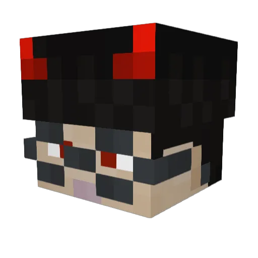 apelong Minecraft avatar head, 3D render