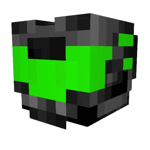 apenviking Minecraft avatar head, 3D render