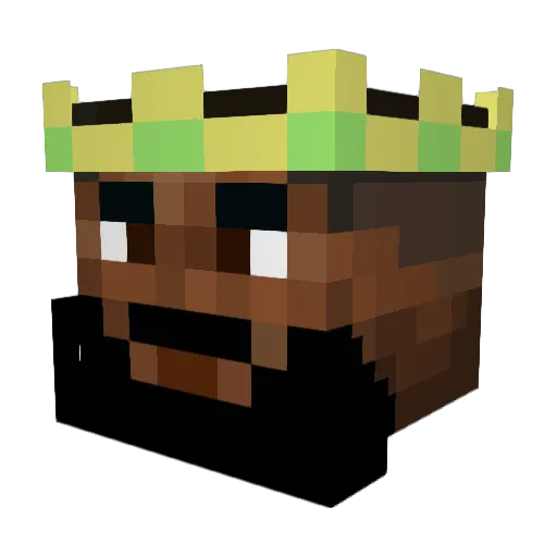 apesarecool Minecraft avatar head, 3D render
