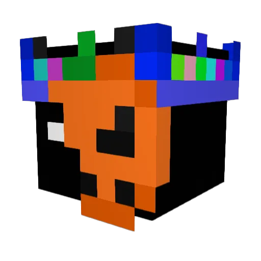 apetecivel Minecraft avatar head, 3D render