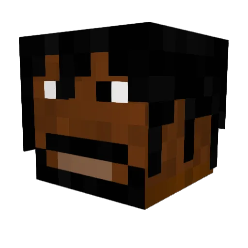 apex10 Minecraft avatar head, 3D render
