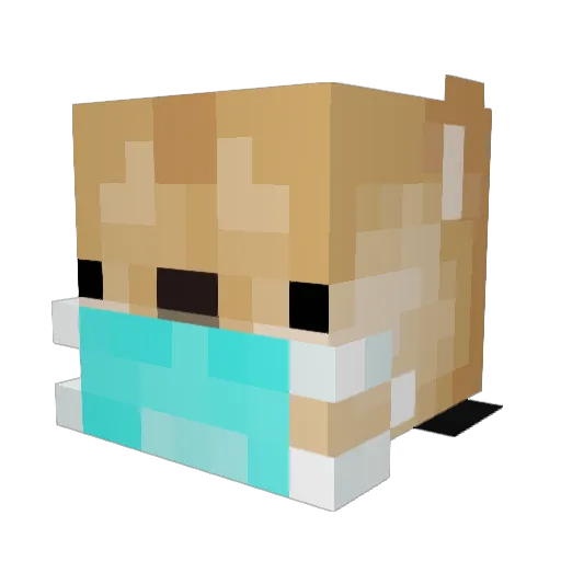 apex129 Minecraft avatar head, 3D render