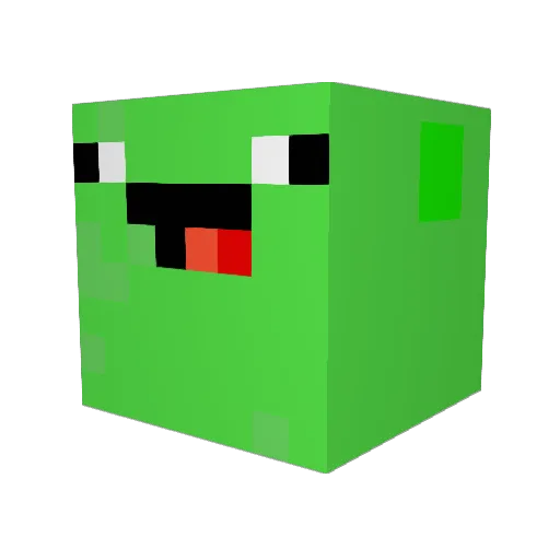 apexas_ Minecraft avatar head, 3D render