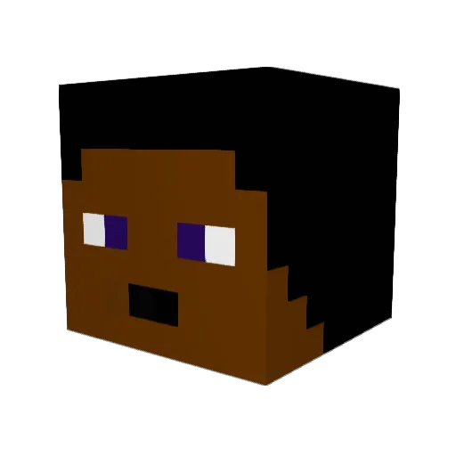 apexpeach Minecraft avatar head, 3D render
