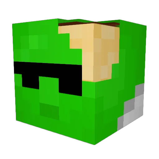 apfelkrieghd Minecraft avatar head, 3D render