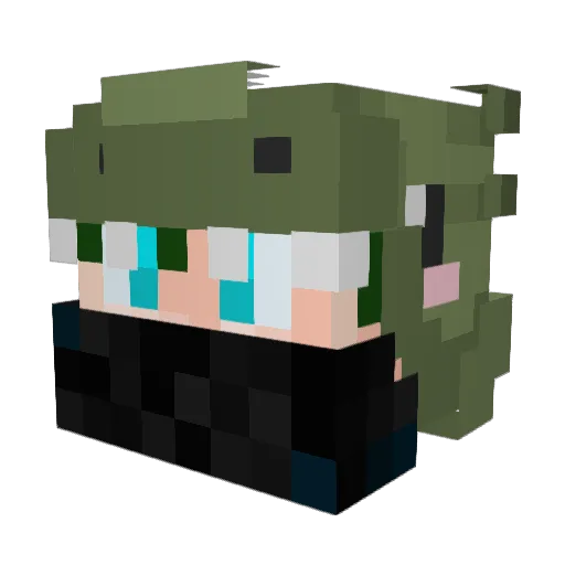 apfelkuchen__ Minecraft avatar head, 3D render