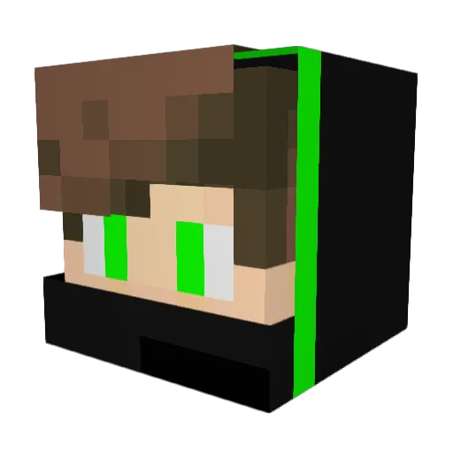 apfelofmyeye Minecraft avatar head, 3D render