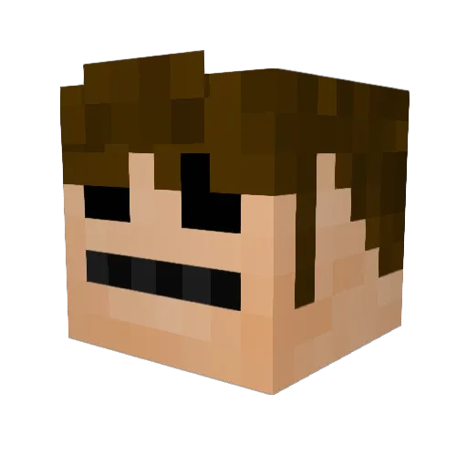 apfeltyp Minecraft avatar head, 3D render
