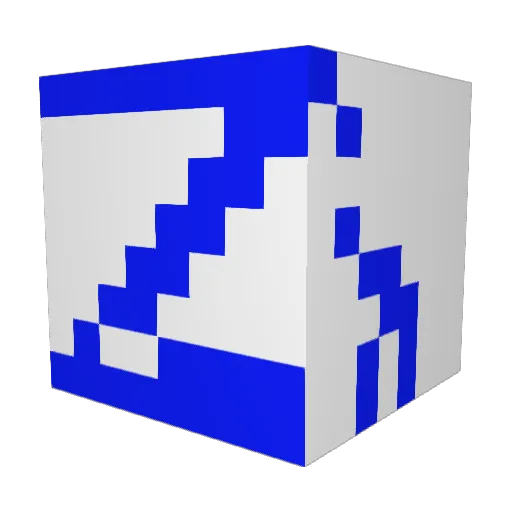 apfhdzld Minecraft avatar head, 3D render