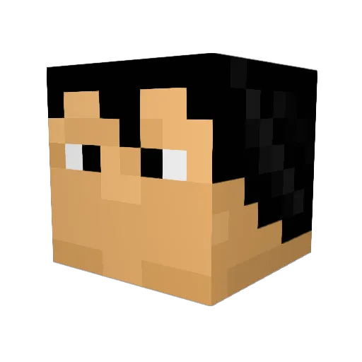 apflegel Minecraft avatar head, 3D render