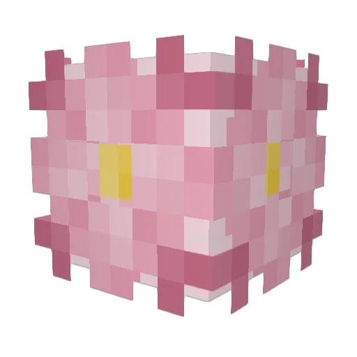 aphaline Minecraft avatar head, 3D render