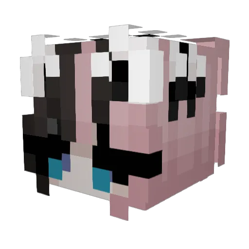 aphmeltez Minecraft avatar head, 3D render