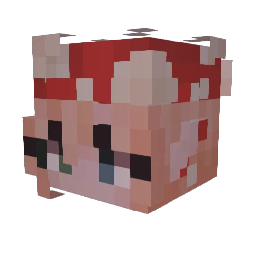 aphrodxtee Minecraft avatar head, 3D render